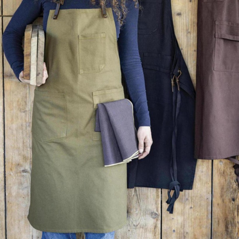 KITCHEN APRON LEO KAKI 70X90 100%...