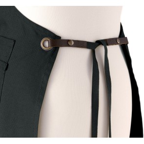 KITCHEN APRON LEO NOIR 70X90 100% RECYCLED COTTON 2