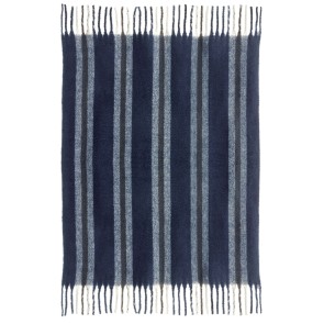 THROW VIVARAISE ISABEL RAYE MARINE 130X160 100% RECYCLED... 2