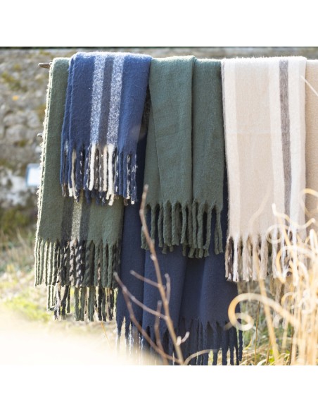 THROW VIVARAISE ISABEL RAYE MARINE 130X160 100% RECYCLED POLYESTER