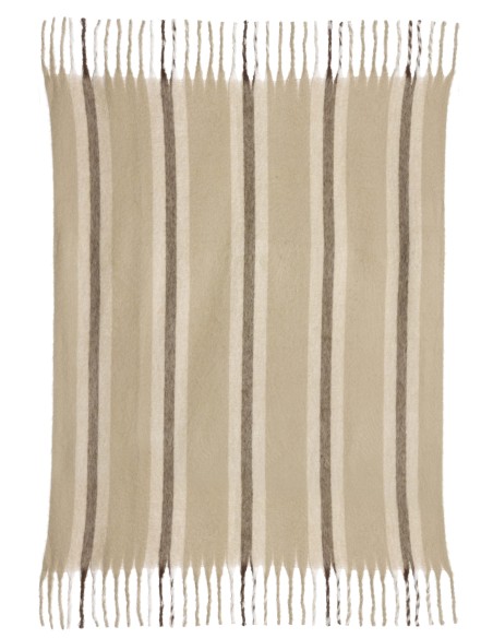 THROW VIVARAISE ISABEL RAYE NUAGE 130X160 100% RECYCLED POLYESTER