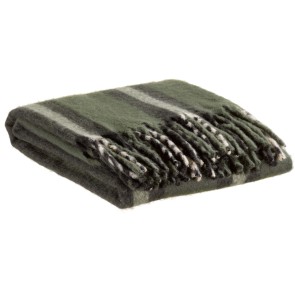 THROW VIVARAISE ISABEL RAYE SAPIN 130X160 100% RECYCLED...