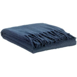 THROW VIVARAISE ISABEL UNI MARINE 130X160 100% RECYCLED...