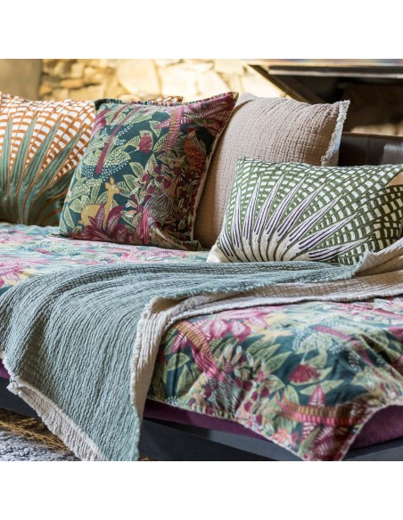 ΜΑΞΙΛΑΡΙ VIVARAISE EWAN LIN 30X50 BRODE CUSHION 100% ΒΑΜΒΑΚΙ