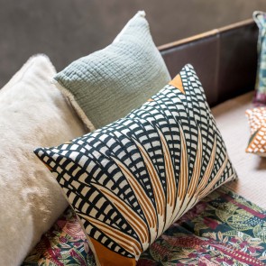 CUSHION VIVARAISE EWAN CUIVRE 40X65 100% COTTON 2