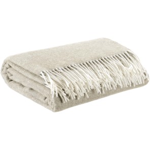 THROW CARINA VIVARAISE NUAGE 130x190 90%MERINO WOOL...