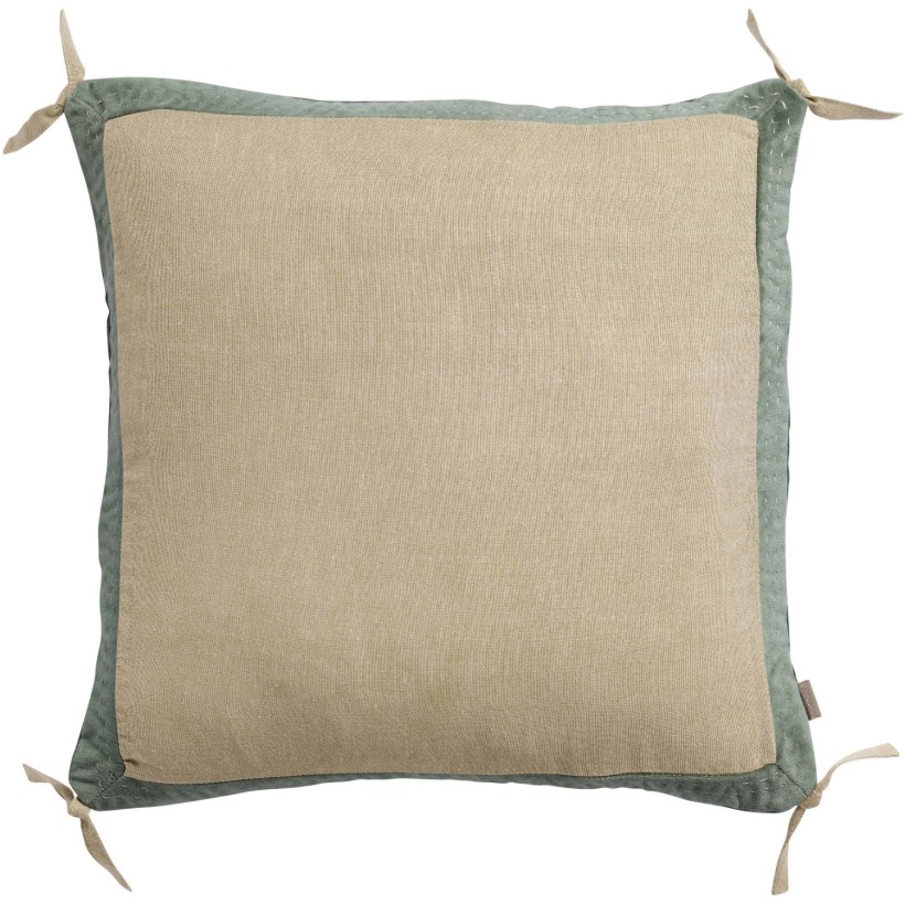 ΜΑΞΙΛΑΡΙ VIVARAISE ELISE CHAMBRAY VERVEINE 45X45 100% ΒΑΜΒΑΚΙ