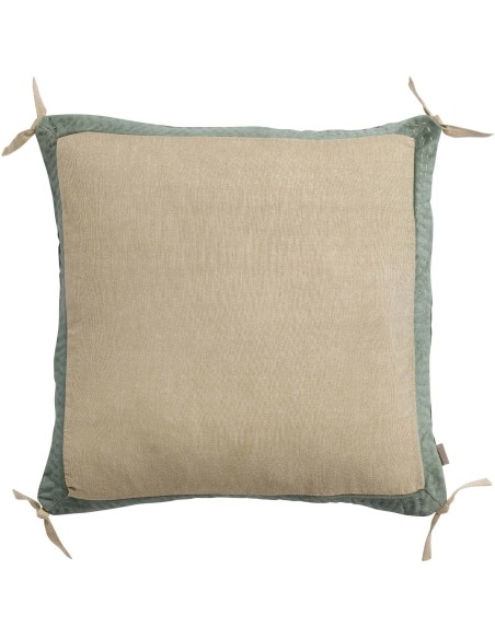 CUSHION VIVARAISE ELISE CHAMBRAY VERVEINE 45X45 100%COTTON