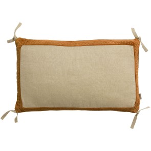 CUSHION VIVARAISE ELISE CHAMBRAY ROUILLE 30X50 100%COTTON