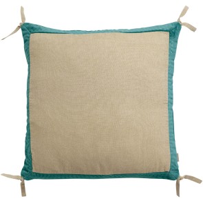 CUSHION VIVARAISE ELISE CHAMBRAY VERT DE GRIS 45X45...