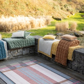 CUSHION VIVARAISE ELISE CHAMBRAY VERT DE GRIS 45X45... 2