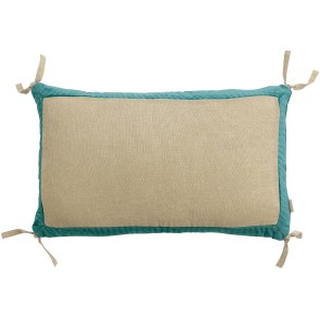 CUSHION VIVARAISE ELISE CHAMBRAY VERT DE GRIS 30X50...