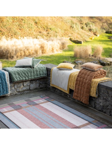 ΑΝΩΣΤΡΩΜΑ ΚΑΝΑΠΕ ELISE CHAMBRAY ROUILLE 80X180 100%ΒΑΜΒΑΚΙ