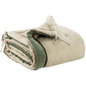 ΑΝΩΣΤΡΩΜΑ ΚΑΝΑΠΕ ELISE CHAMBRAY VERVEINE 80X180 100%ΒΑΜΒΑΚΙ