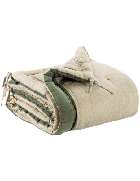 ΑΝΩΣΤΡΩΜΑ ΚΑΝΑΠΕ ELISE CHAMBRAY VERVEINE 80X180 100%ΒΑΜΒΑΚΙ