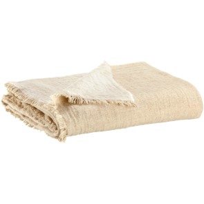 THROW VIVARAISE BRUNA IVOIRE 130X180 20%WOOL 50%ACRYLIC...