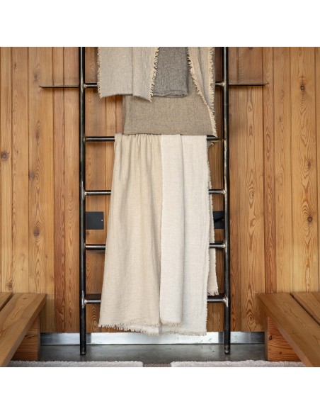 THROW VIVARAISE BRUNA IVOIRE 130X180 20%WOOL 50%ACRYLIC 30%POLYESTER