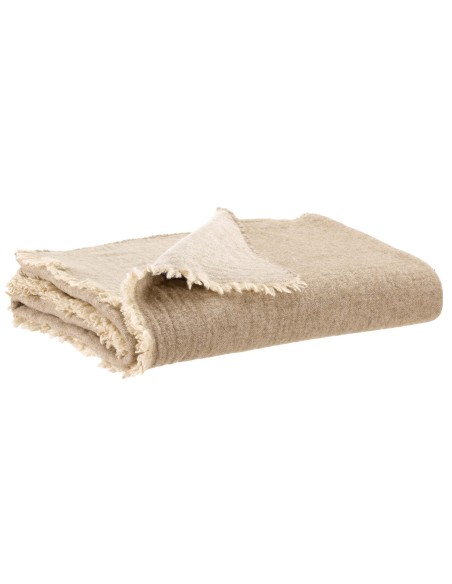 THROW VIVARAISE BRUNA NATUREL130X180 20%WOOL 50%ACRYLIC 30%POLYESTER