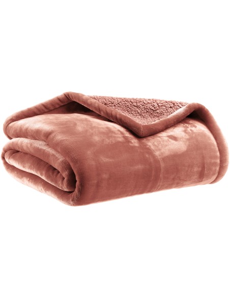 SOFA BLANKET VIVARAISE MICHKA TERRACOTTA 130X160 100%POLYESTER