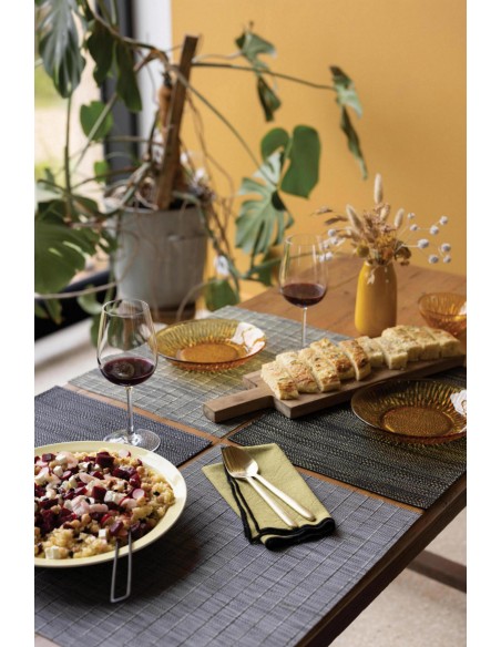 PLACE MAT WINKLER MANOKA OMBRE/ARGENT 33x45 75%PVC 25%POLYESTER