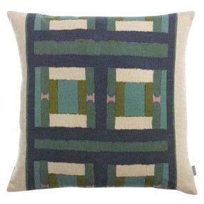 CUSHION VIVARAISE TAHO VERT DE GRIS 45X45 55% RECYCLED...