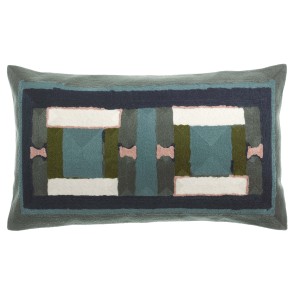 CUSHION VIVARAISE TAHO VERT DE GRIS 30X50 100% COTTON
