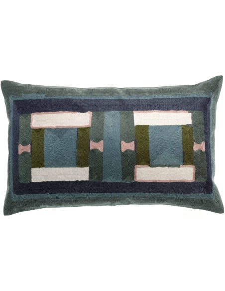 CUSHION VIVARAISE TAHO VERT DE GRIS 40X65 100% COTTON
