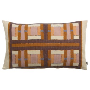 CUSHION VIVARAISE TAHO CUIVRE 40X65 55% RECYCLED LINEN...