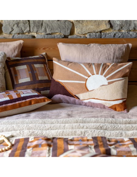 CUSHION VIVARAISE TAHO CUIVRE 45X45 55% RECYCLED LINEN 45% COTTON