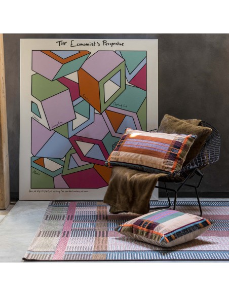 ΜΑΞΙΛΑΡΙ VIVARAISE KAEL MULTICO 45X45 100% ΒΑΜΒΑΚΙ