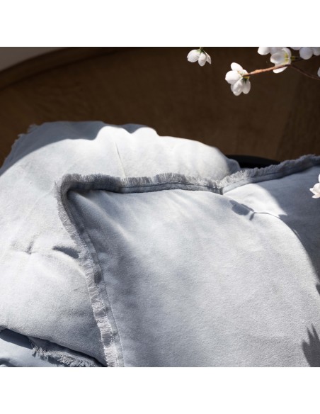 BED QUILT VIVARAISE FARA TITANE 240X260 100% VELVET COTTON