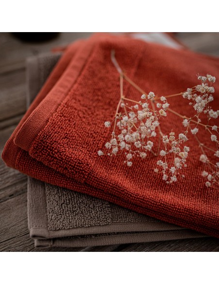 KITCHEN TOWEL WINKLER CURL TERRACOTTA 50x50 100% COTTON