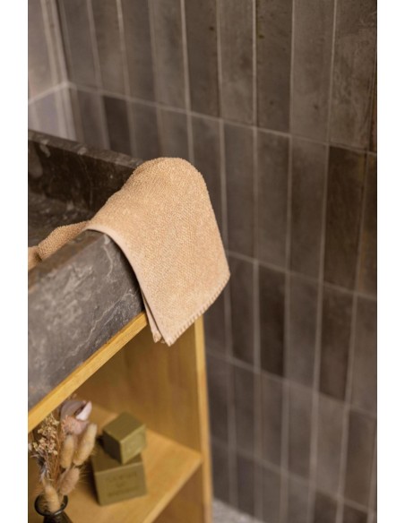 HAND TOWEL VIVARAISE BORA LATTE 30x50 100% COTTON