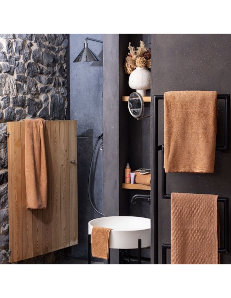 BODY TOWEL VIVARAISE BORA CANNELLE 90X150 100% COTTON