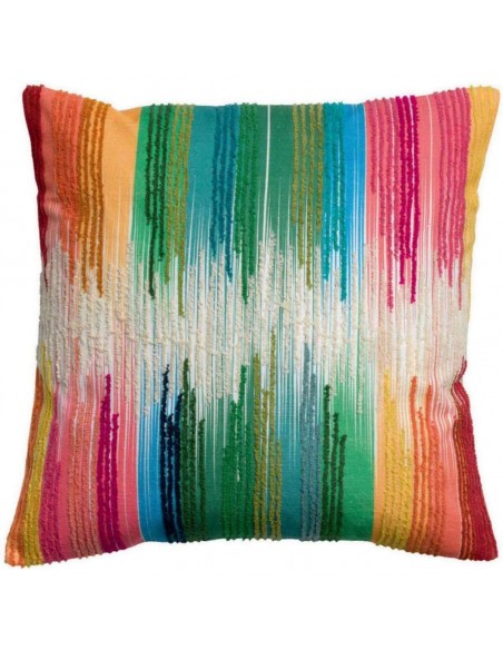 HANDMADE CUSHION VIVARAISE OLIVIA BRODE MULTICO 45x45 100% COTTON