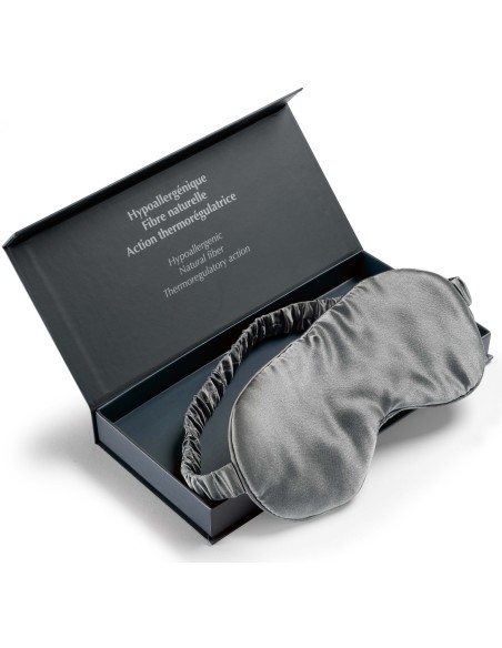 SLEEP MASK VIVARAISE ASHLEY CENDRE 9X23 MULBERRY SILK