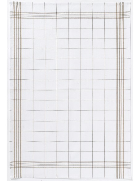 KITCHEN TOWEL WINKLER CARREAUX TAUPE 50x70 100% COTTON