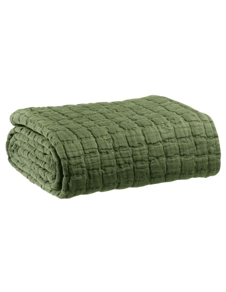 THROW VIVARAISE SWAMI OLIVE 130x200 100%COTTON