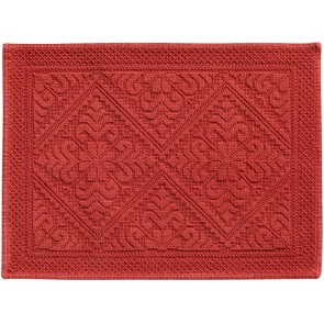 BATHMAT VIVARAISE ENZO BRIQUE 54x64 100% COTTON