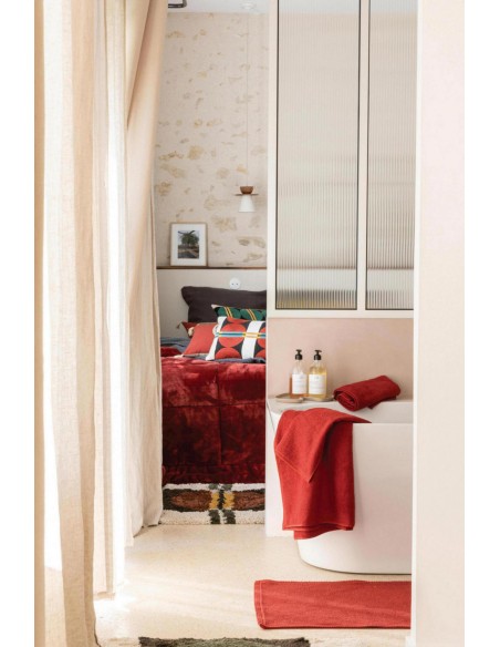 BATHMAT VIVARAISE ETIA GERANIUM 54x64 100% COTTON