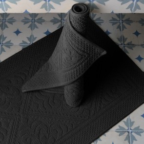 BATHMAT VIVARAISE ENZO  CARBONE 54x64 100% COTTON 2