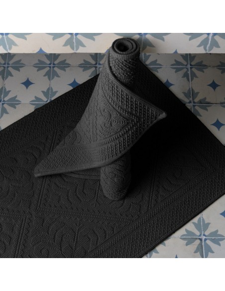 BATHMAT VIVARAISE ENZO  CARBONE 54x64 100% COTTON
