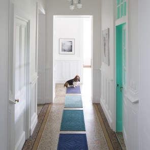 BATHMAT VIVARAISE ENZO PEACOCK 54x110 100% COTTON 2