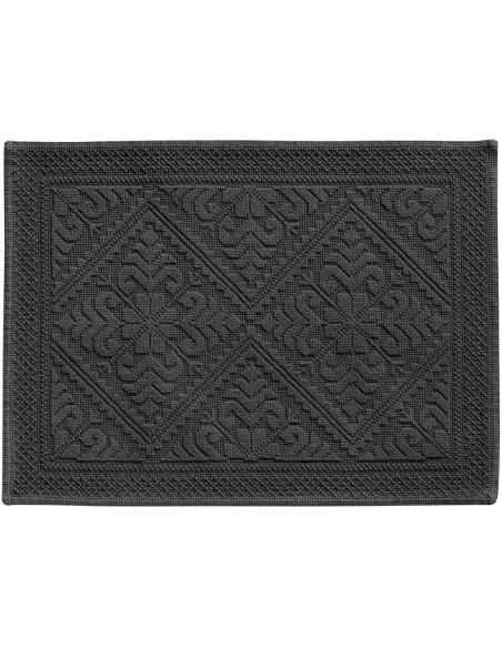 BATHMAT VIVARAISE ENZO  CARBONE 54x64 100% COTTON