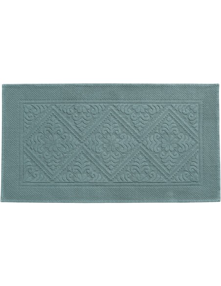 BATHMAT VIVARAISE ENZO VERT DE GRIS 70x140 100% COTTON