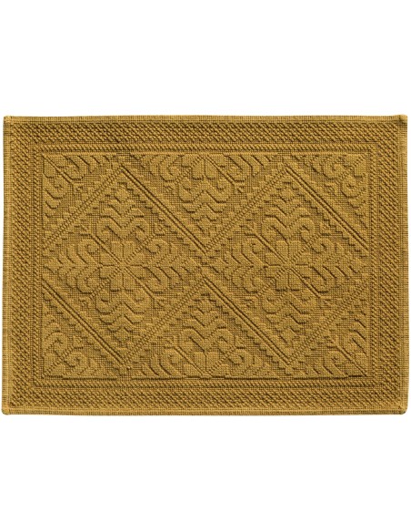 BATHMAT VIVARAISE ENZO SAFRAN 54x64 100% COTTON