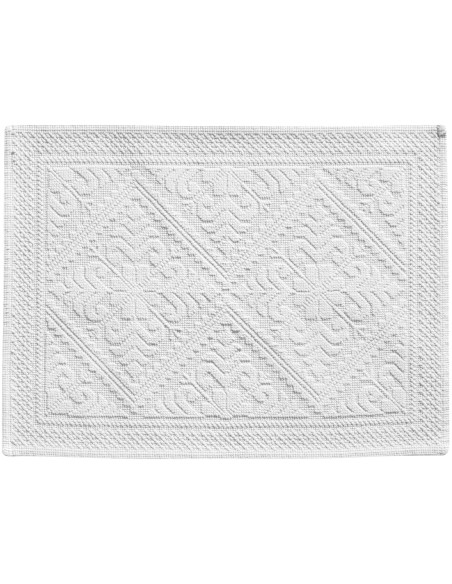 BATHMAT VIVARAISE ENZO NEIGE 54x64 100% COTTON