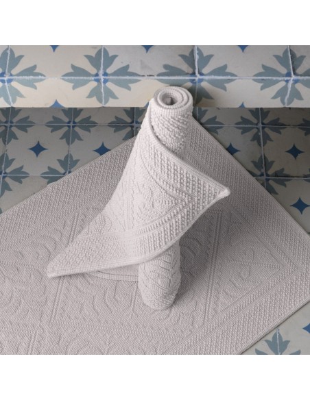 BATHMAT VIVARAISE ENZO NEIGE 54x64 100% COTTON