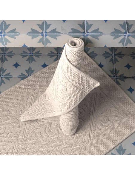 BATHMAT VIVARAISE ENZO CIMENT 54x110 100% COTTON