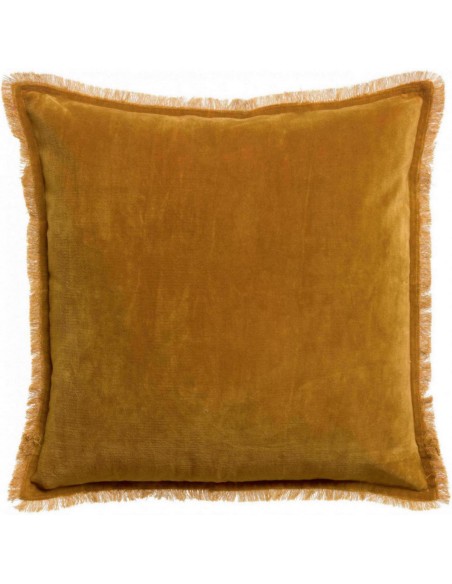 CUSHION VIVARAISE FARA SAFRAN 45x45 100% VELVET COTTON